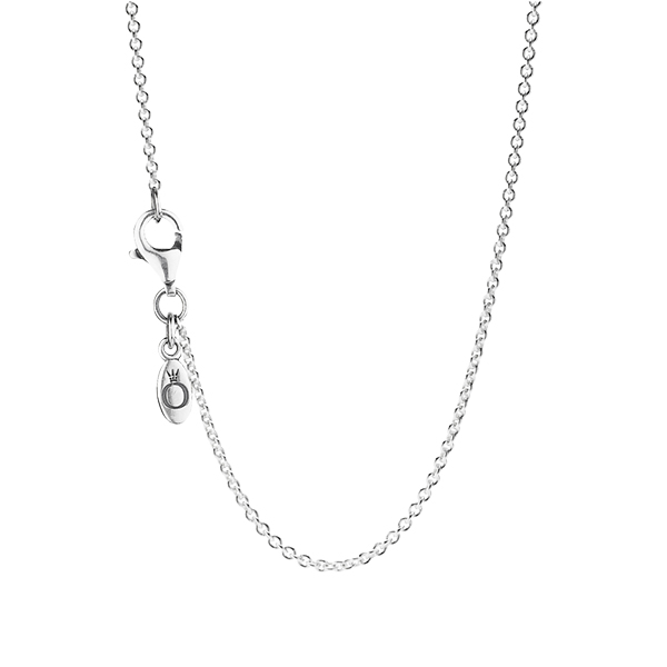 Silver Collier Necklace - 45 CM